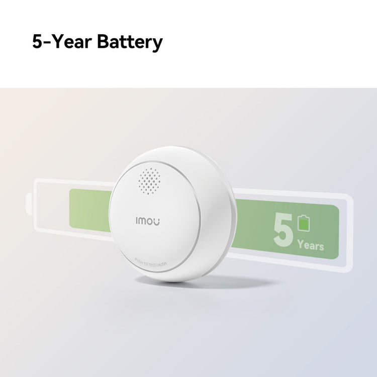 Détecteur de fumée intelligent Imou - bundle zsm1 (blanc, 3 pièces + passerelle intelligente zg2s, zigbee)