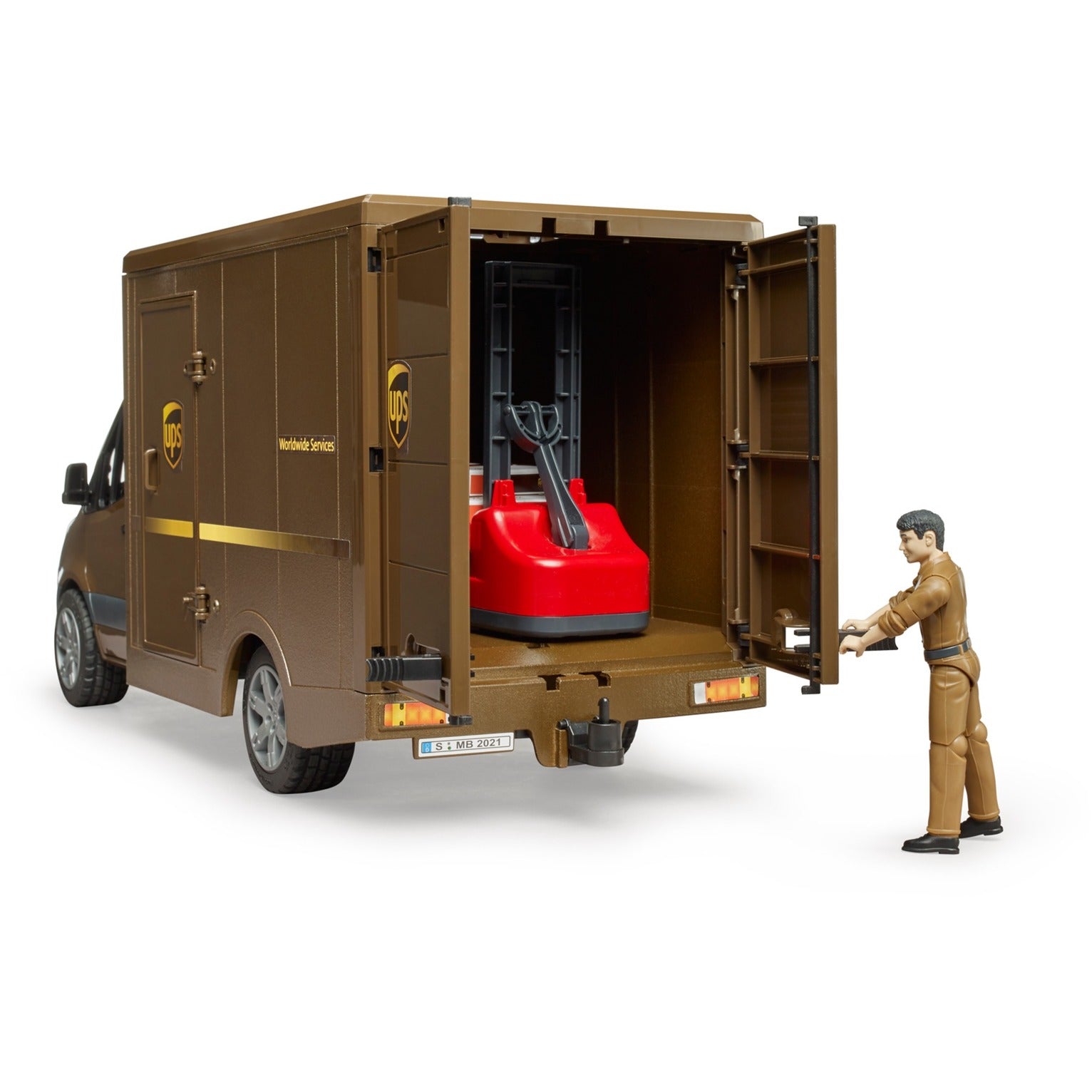 Bruder MB Sprinter Ups avec pilote et accessoires
