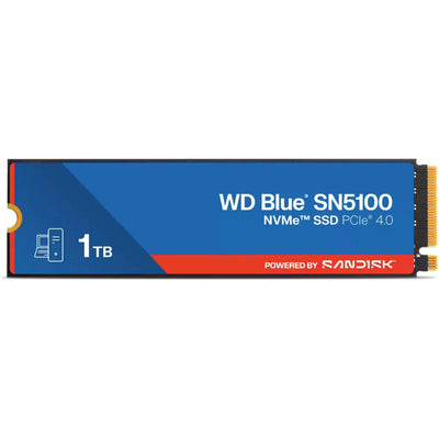 Wd blue sn5100 nvme, ssd 1 to (bleu, s100t5b0e, m.2 2280, pcie gen4)