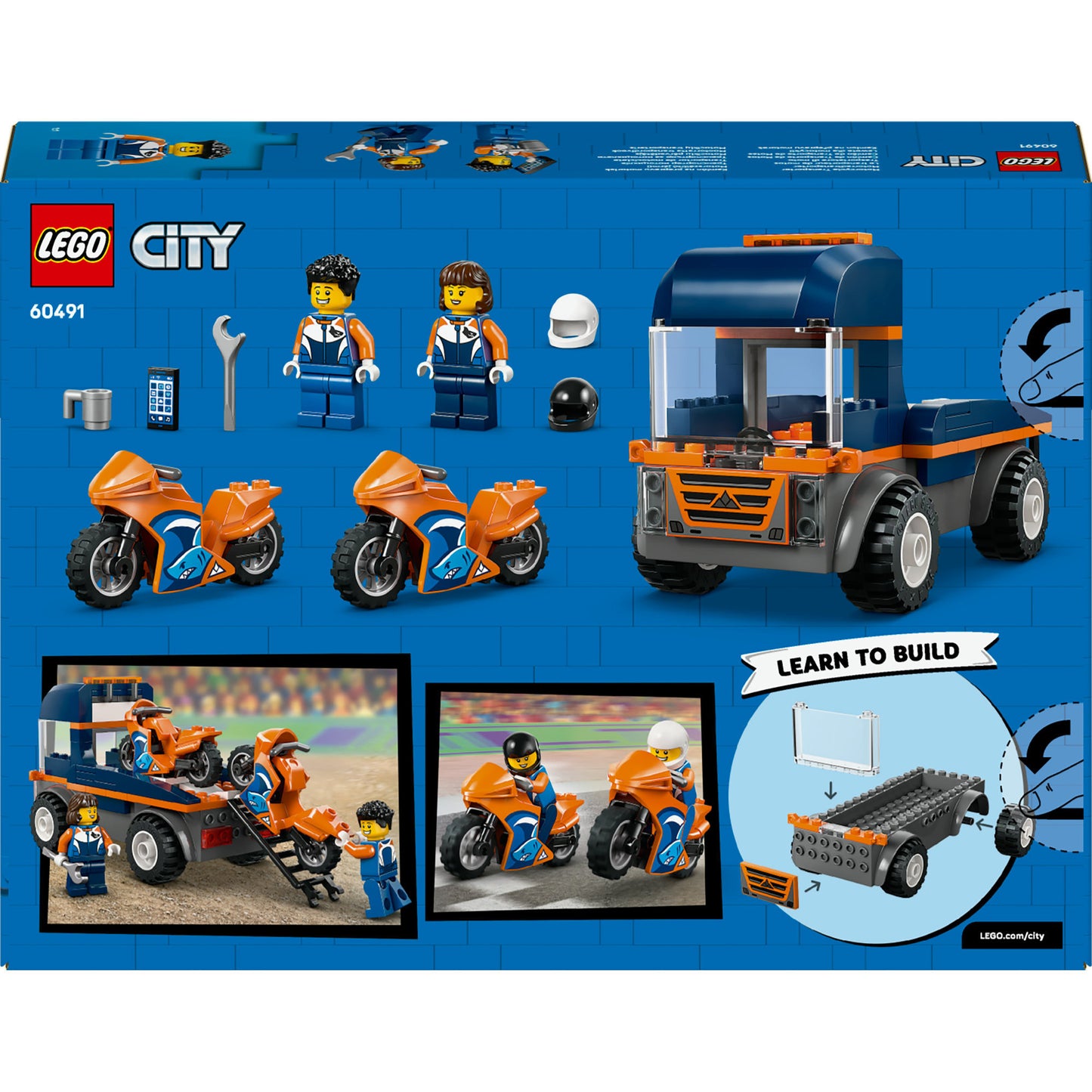 Lego city great Vehicles 60491 transporteur pour motos | 2 pièces