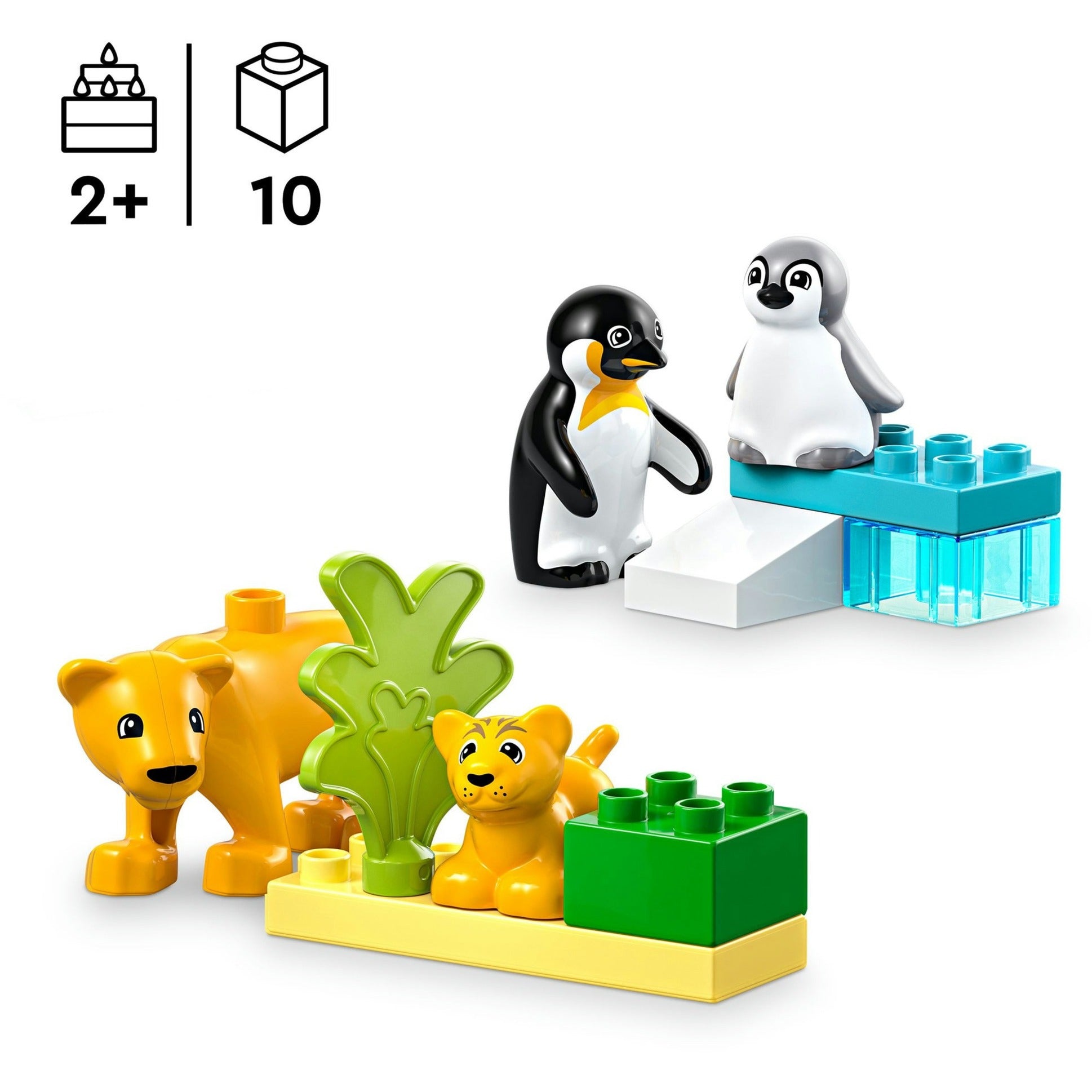 LEGO LEGO DUPLO VILLE 10442 Familles des animaux sauvages: Penguins et Leeuwen