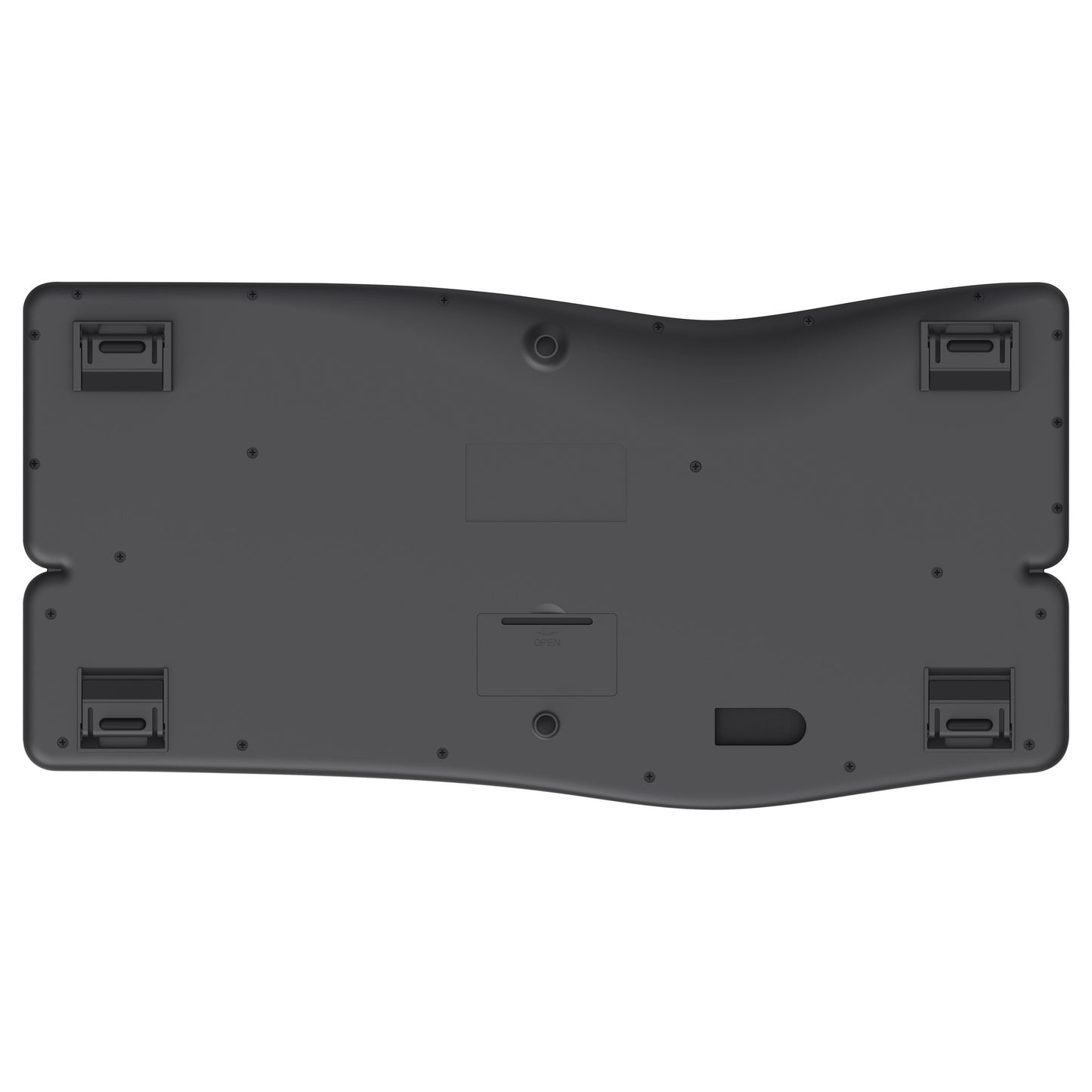 Clavier ergonomique sans fil Trust Keyra (noir, disposition US, Bluetooth 2.4G USB)