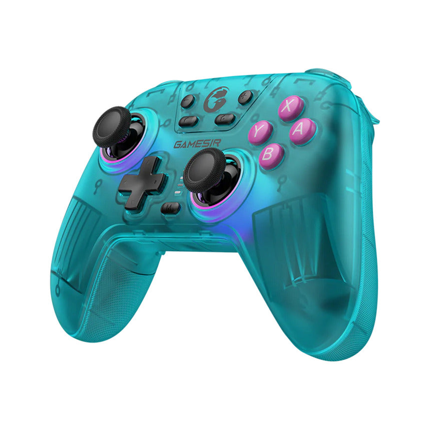 Manette Gamesir Nova HD Rumble NS (bleu sarcelle, PC, Steam, Android, iOS, Switch, Bluetooth 2,4 GHz USB)