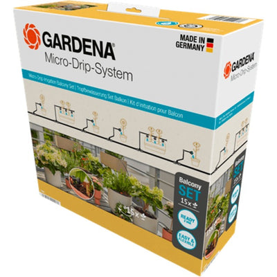 Ensemble de balcon d'élimination de micro-drip Gardena (15 plantes)