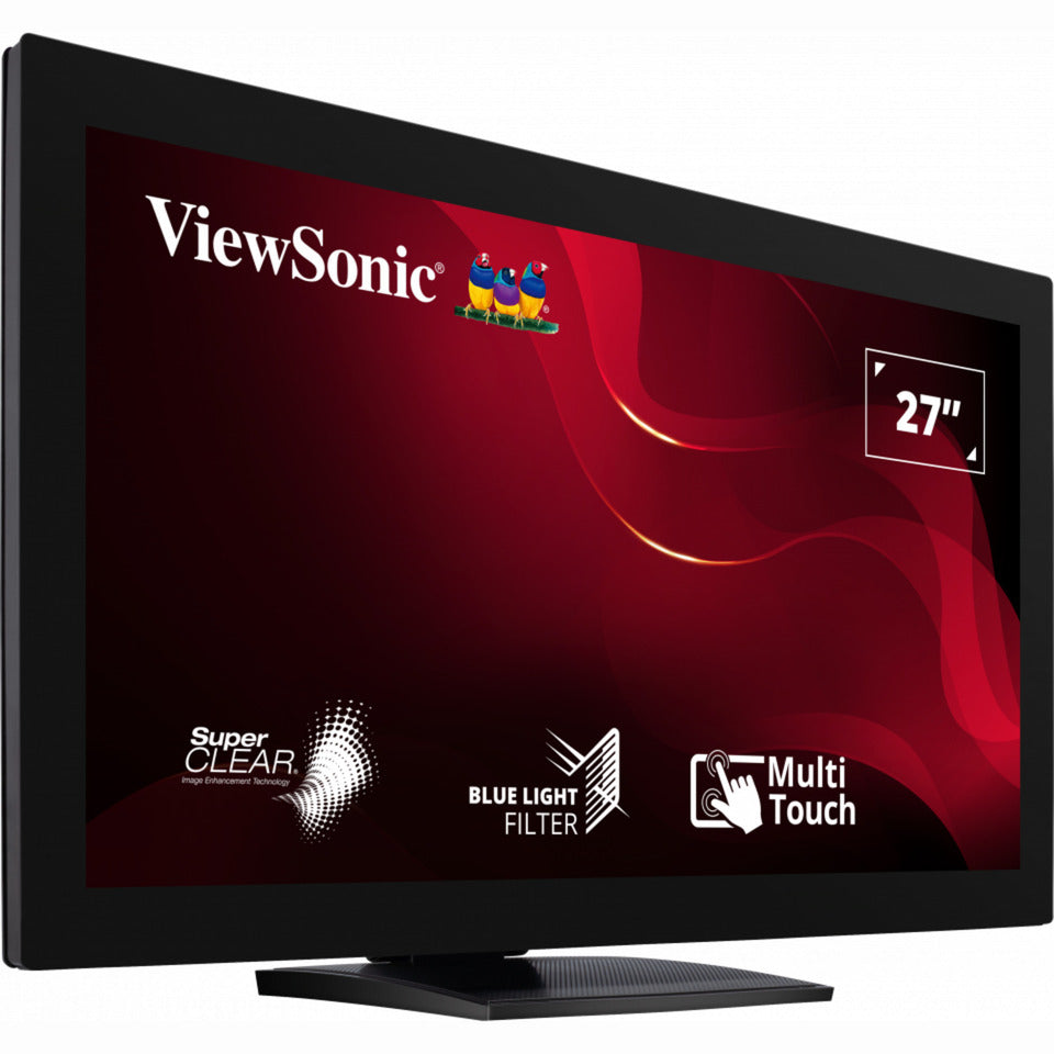 Viewsonic moniteur à écran tactile 10 points td2760 27 (noir, 1x HDMI, 1x port d'affichage, VGA, USB-A, USB-B)