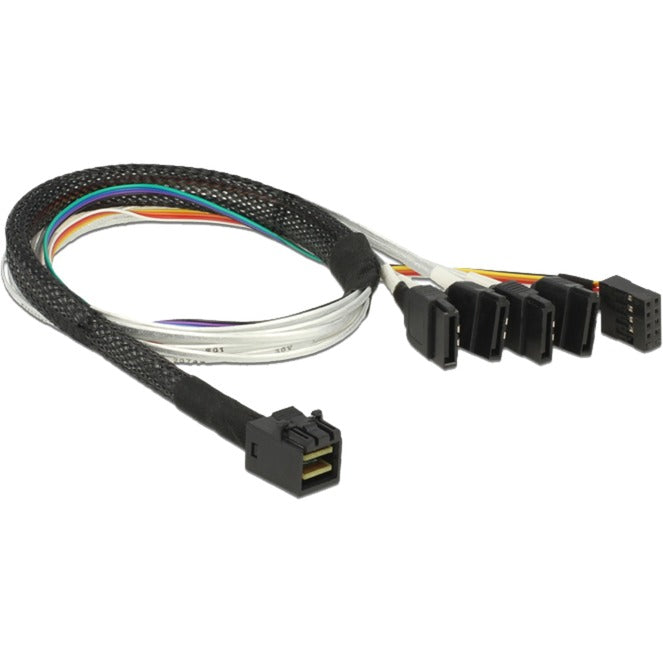 Dellock Cable Mini Sas HD SFF-8643> 4 X SATA 7 broches, 0,5 m