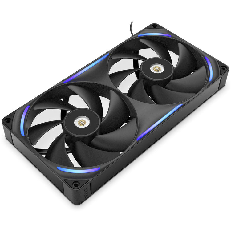 Nzxt performance fan f280x ventilateurs de boîtier rgb (noir, 2 pièces, 280 x 140 x 30 mm, pwm)