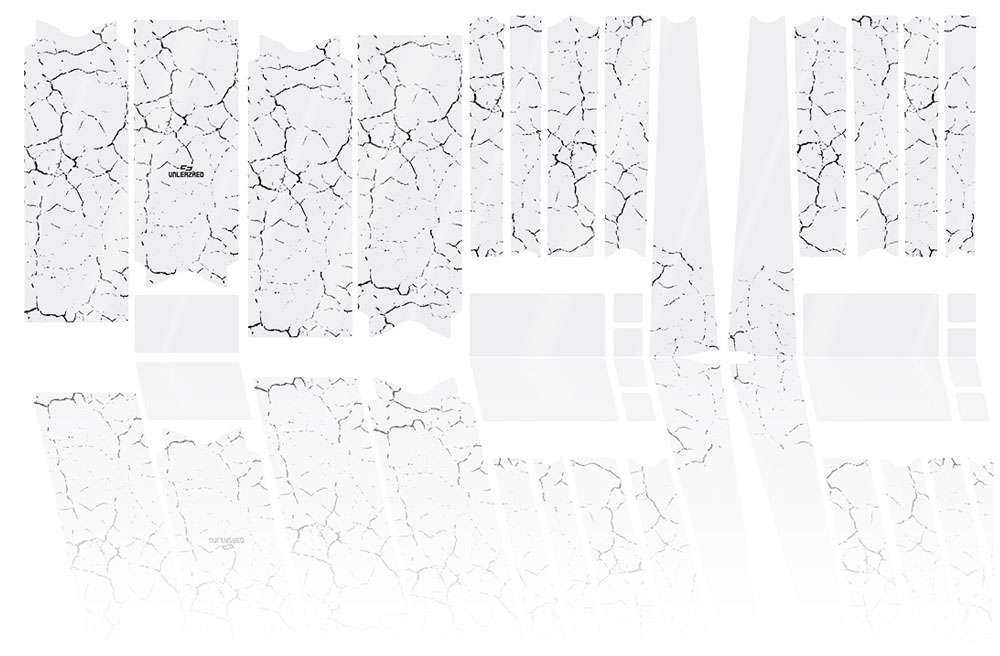 Unleazhed unscratch - film de protection de cadre vélo gravel bpg01 fragment noir