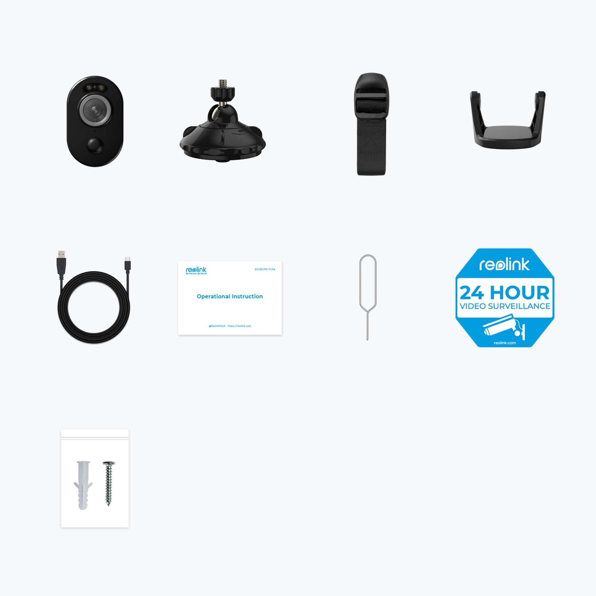 Reolink Argus B330 2K 4MP Caméra sans fil avec moti