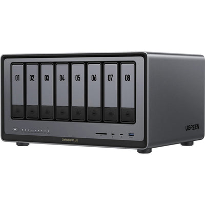 Ugreen nasync dxp8800 plus (gris, WiFi, 2x 10GBE, HDMI, Thunderbolt 4 (40 go s))