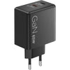 Lenovo double USB-C (65 W) gan (noir, 2x USB-C, alimentation)