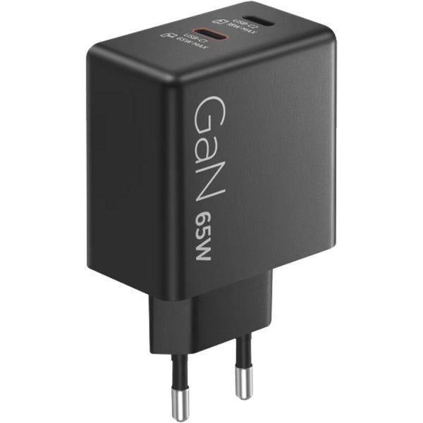 Lenovo double USB-C (65 W) gan (noir, 2x USB-C, alimentation)