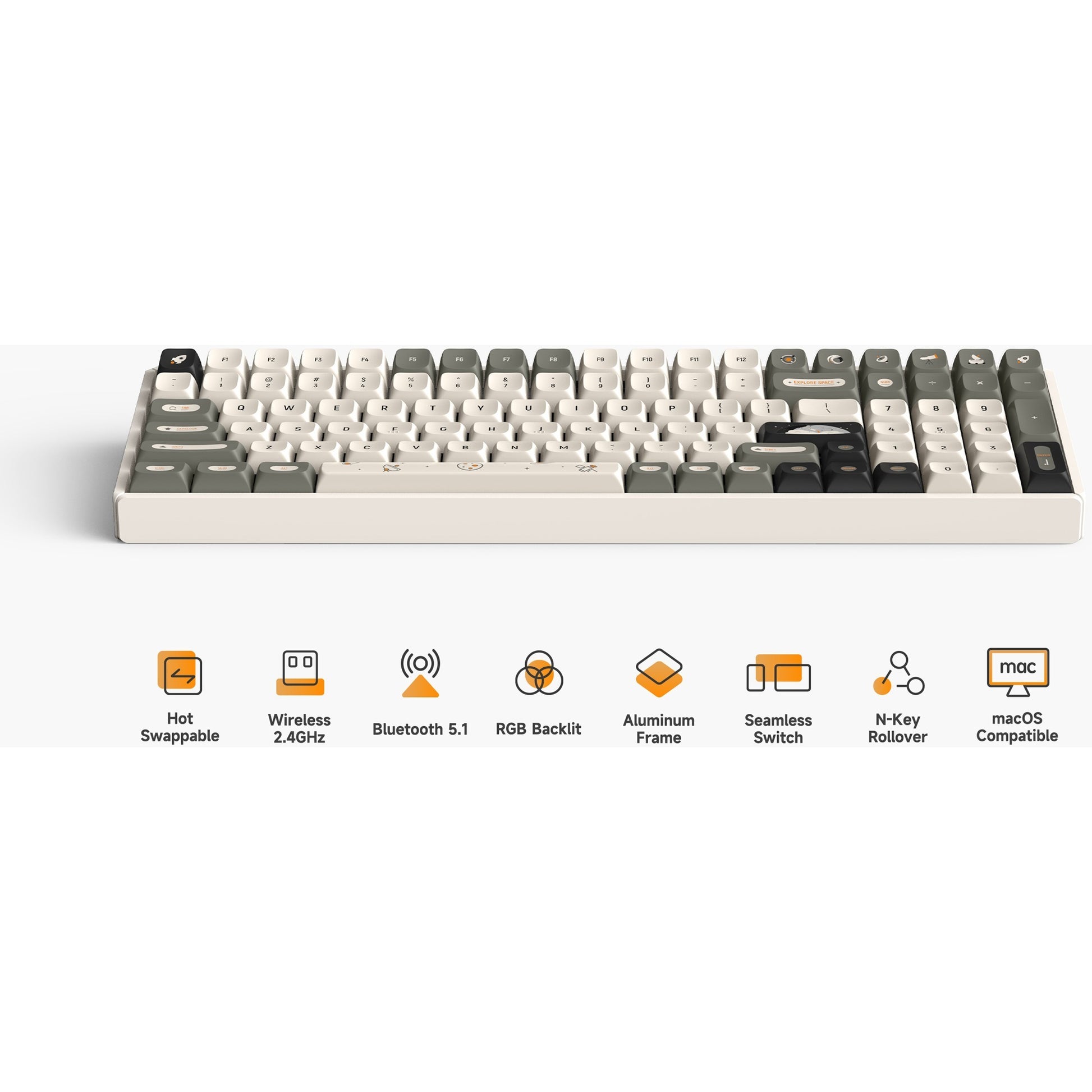 IQUnix F97 Hitchhiker Wireless Mechanical Clavier