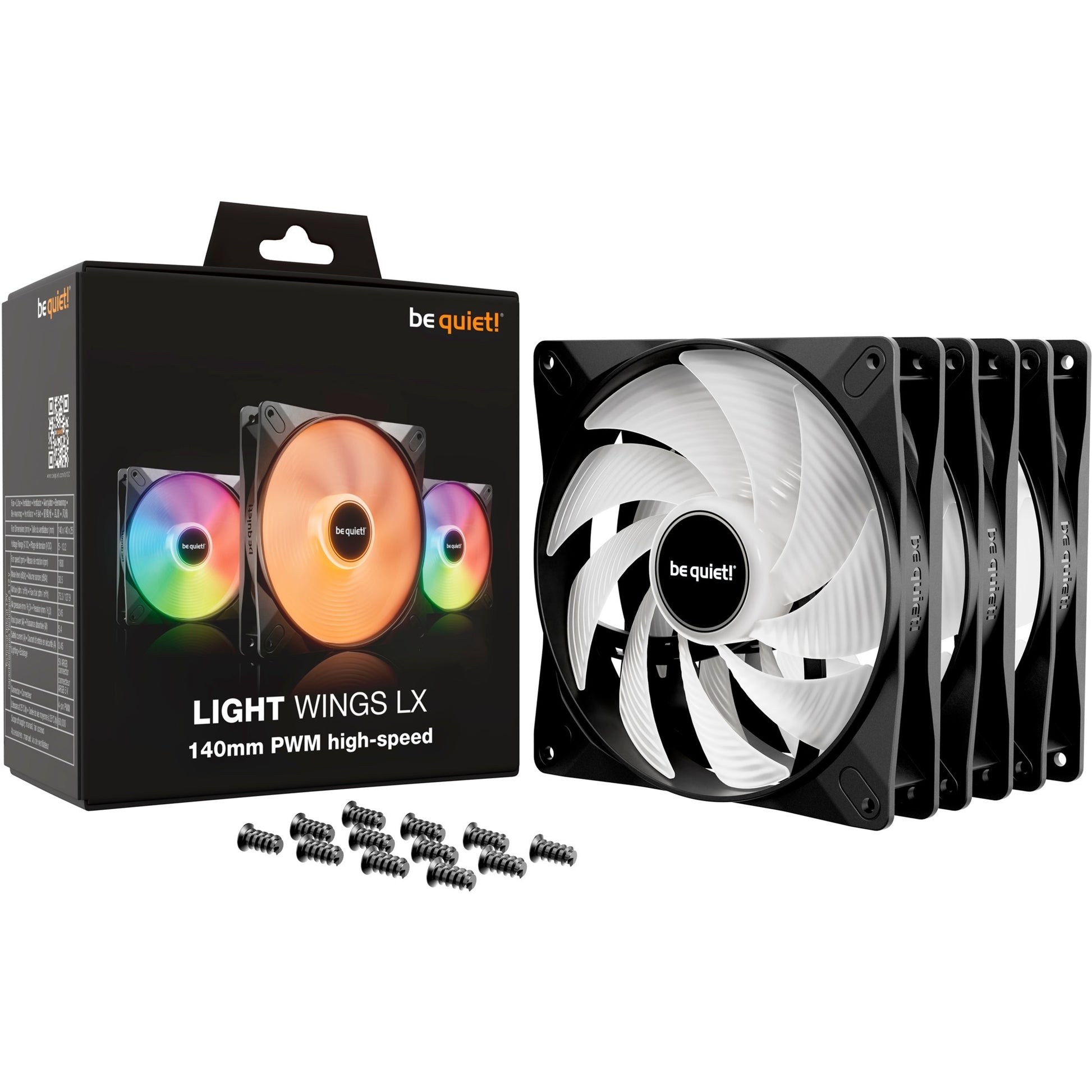 Soyez silencieux! Pack triple à haut débit LX LX LX 140 mm