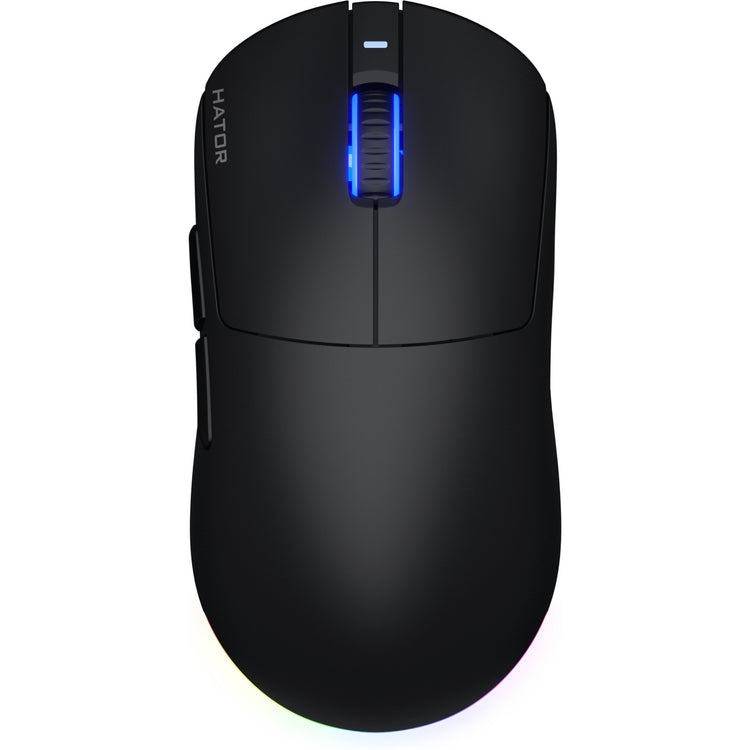 Souris de jeu sans fil Hator Quasar 3 (noir, 400 - 12 000 dpi, RVB, 2,4 GHz Bluetooth 5.1 USB)