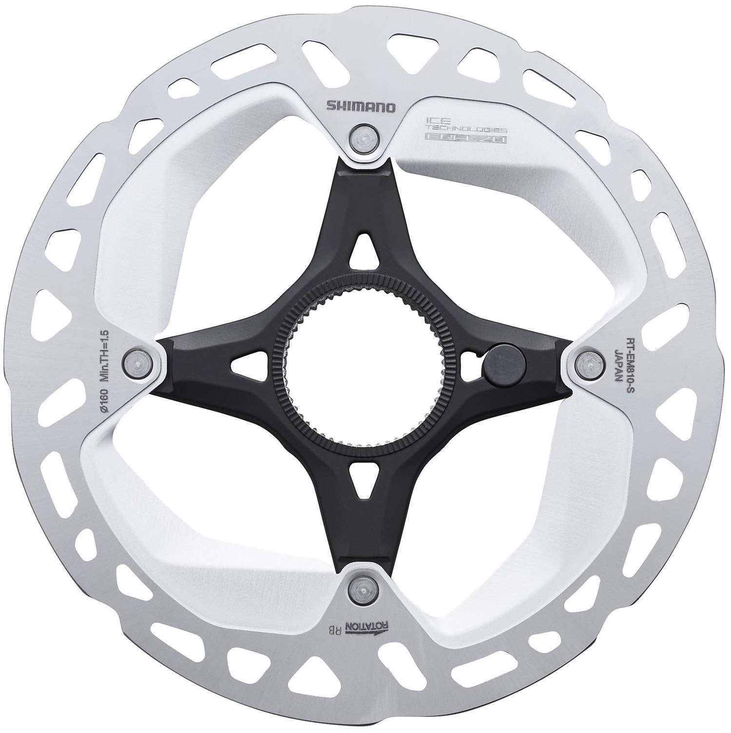 Shimano steps rt-em810 rotor à disque à verrouillage central pour vélo électrique