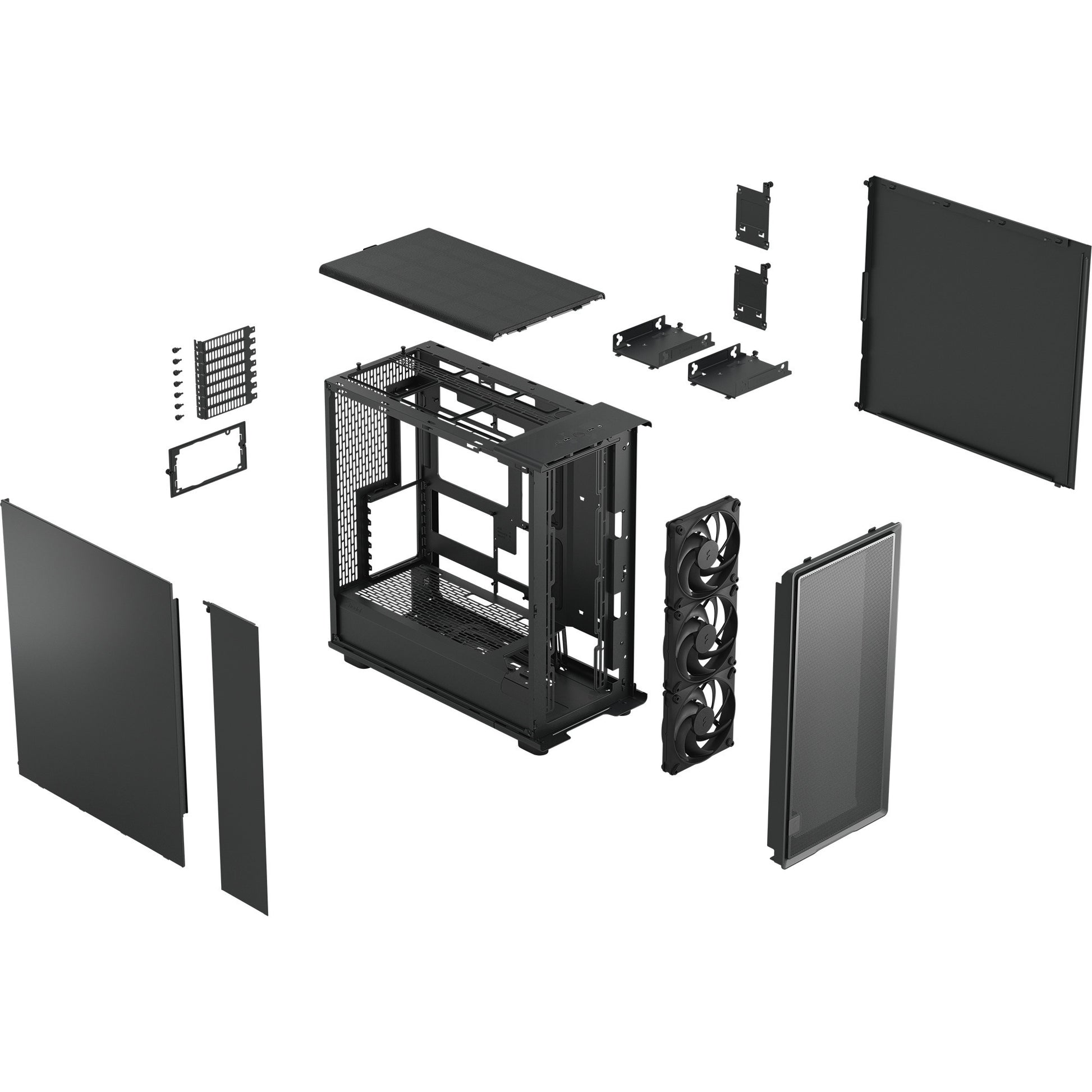 Boîtier tour midi solide Fractal Design Epoch XL (noir | 2x USB-A | 1x USB-C)