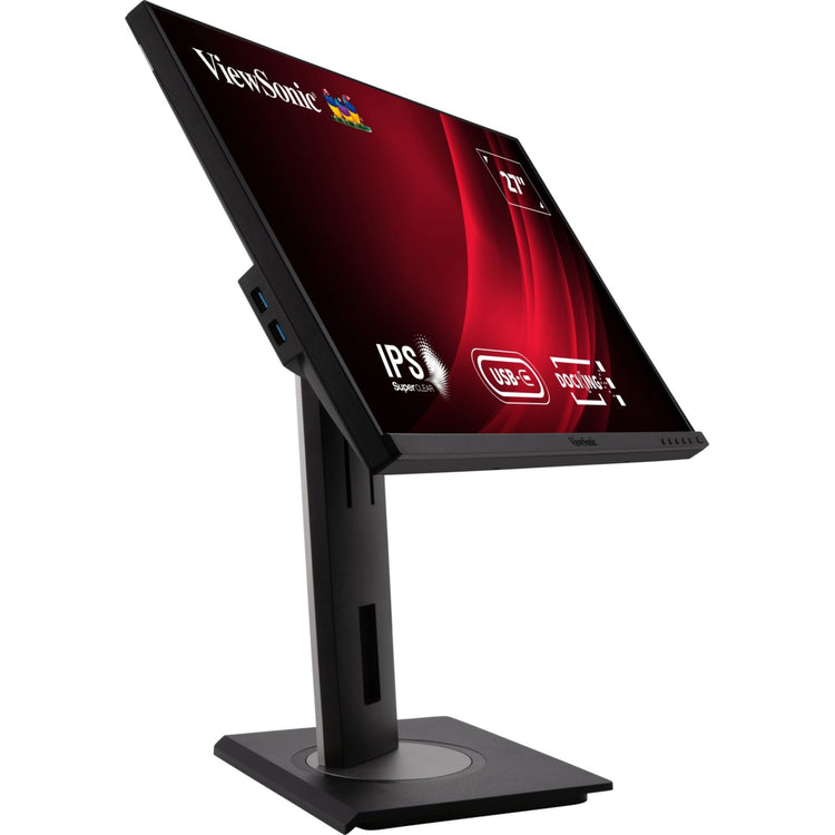 Viewsonic vg2756-4k moniteur d'accueil 27 (noir (mat), 1x HDMI, 1x port d'affichage, USB-C, USB-A, USB-B, son)