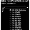 WAA 950 9 HEX-PLUS MULTICOLOUR 1 SIFT KEYS SET, METR