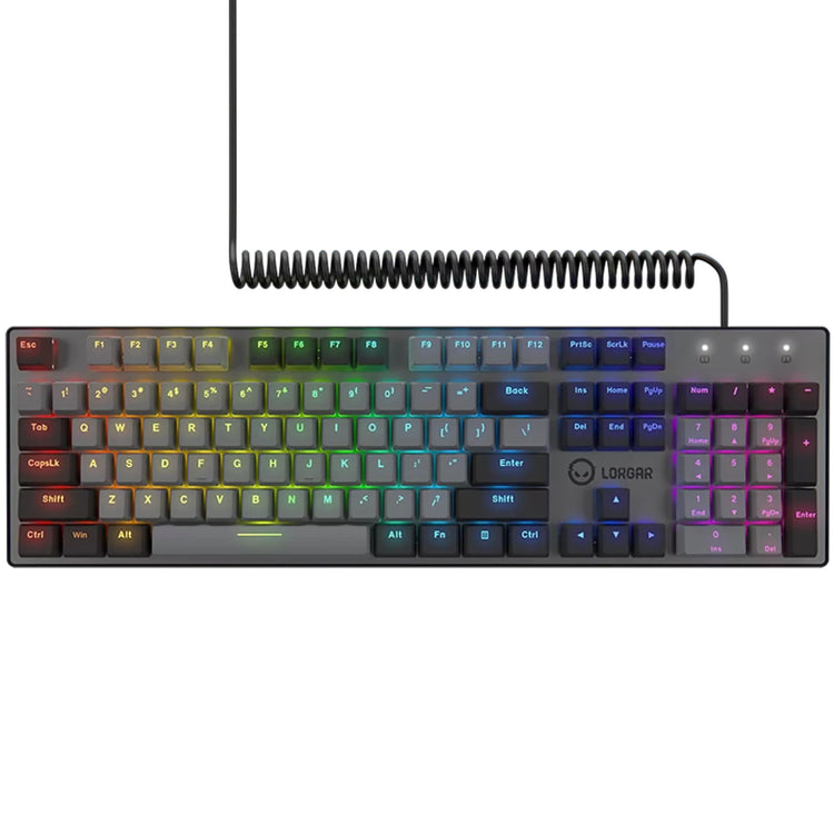Lorgar azar 514, clavier de jeu (noir, disposition américaine, logar dream, rgb)
