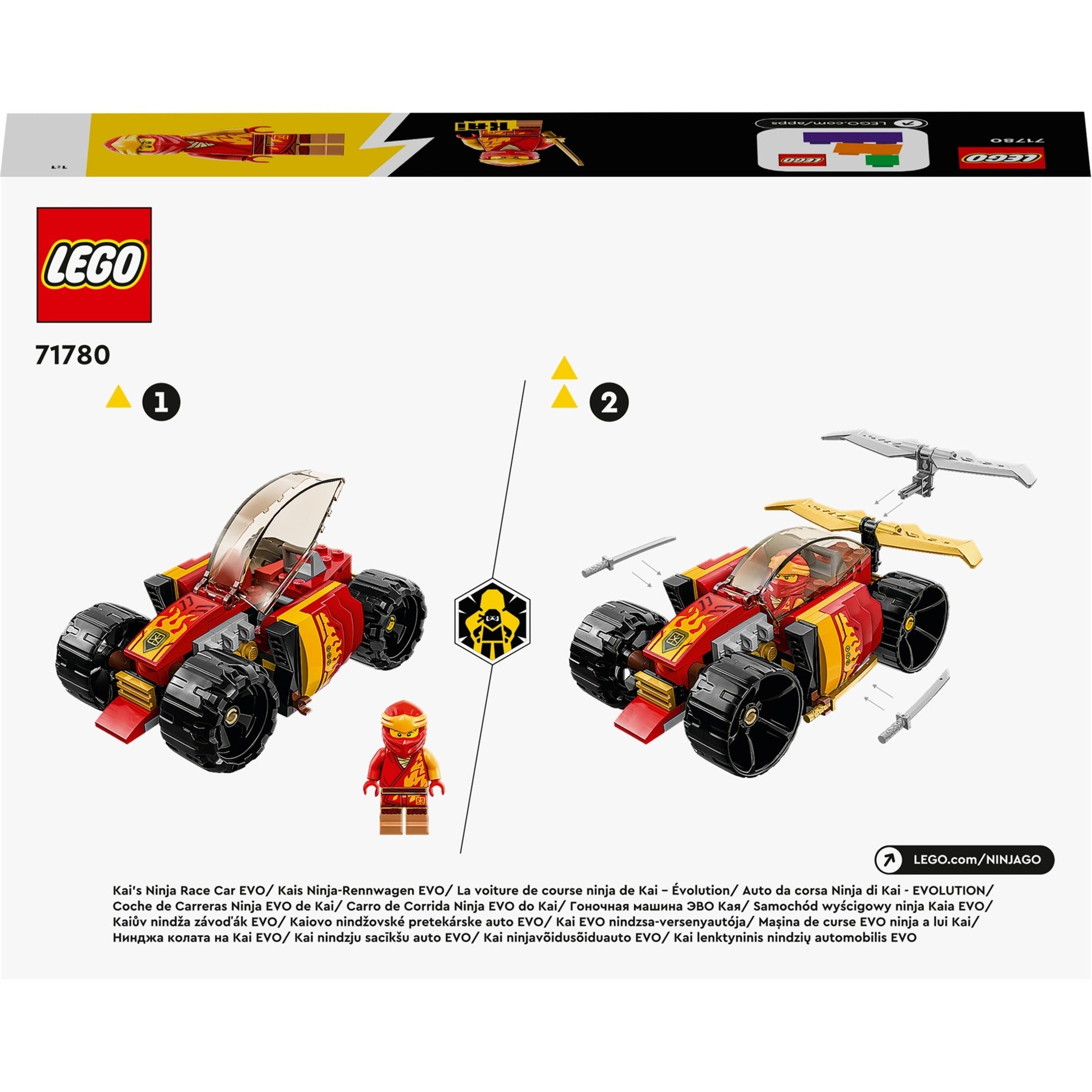 Lego Lego Ninjago 71780 Ninja Racing Car Evo's Kai