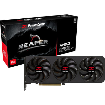 Carte graphique Powercolor Radeon RX 9070 XT Reaper 16 Go GDDR6 (noir, RDNA4, GDDR6, 3x Display Port, 1x HDMI)