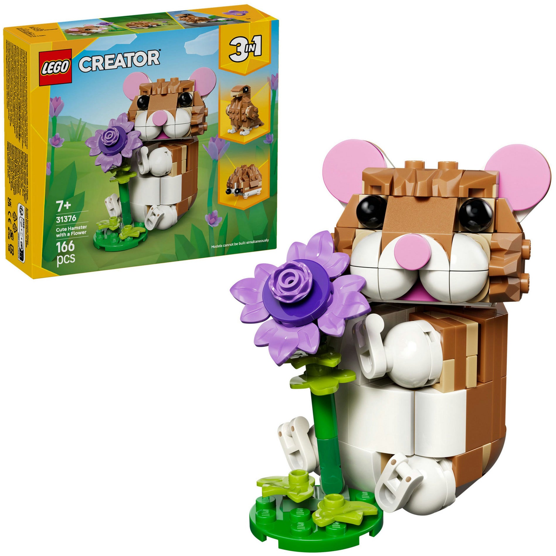 Lego 31376 créateur hamster mignon avec fleur | 2 pièces