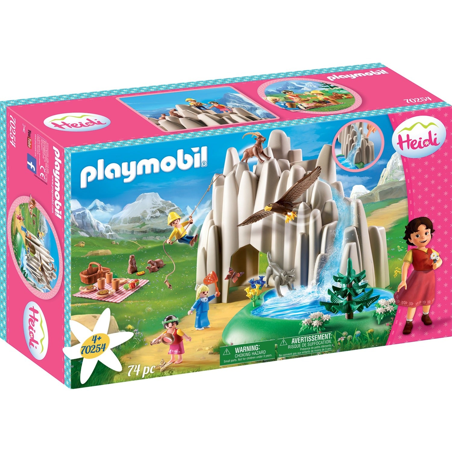 Playmobil 70254 Heidi, Klara et Peter au lac