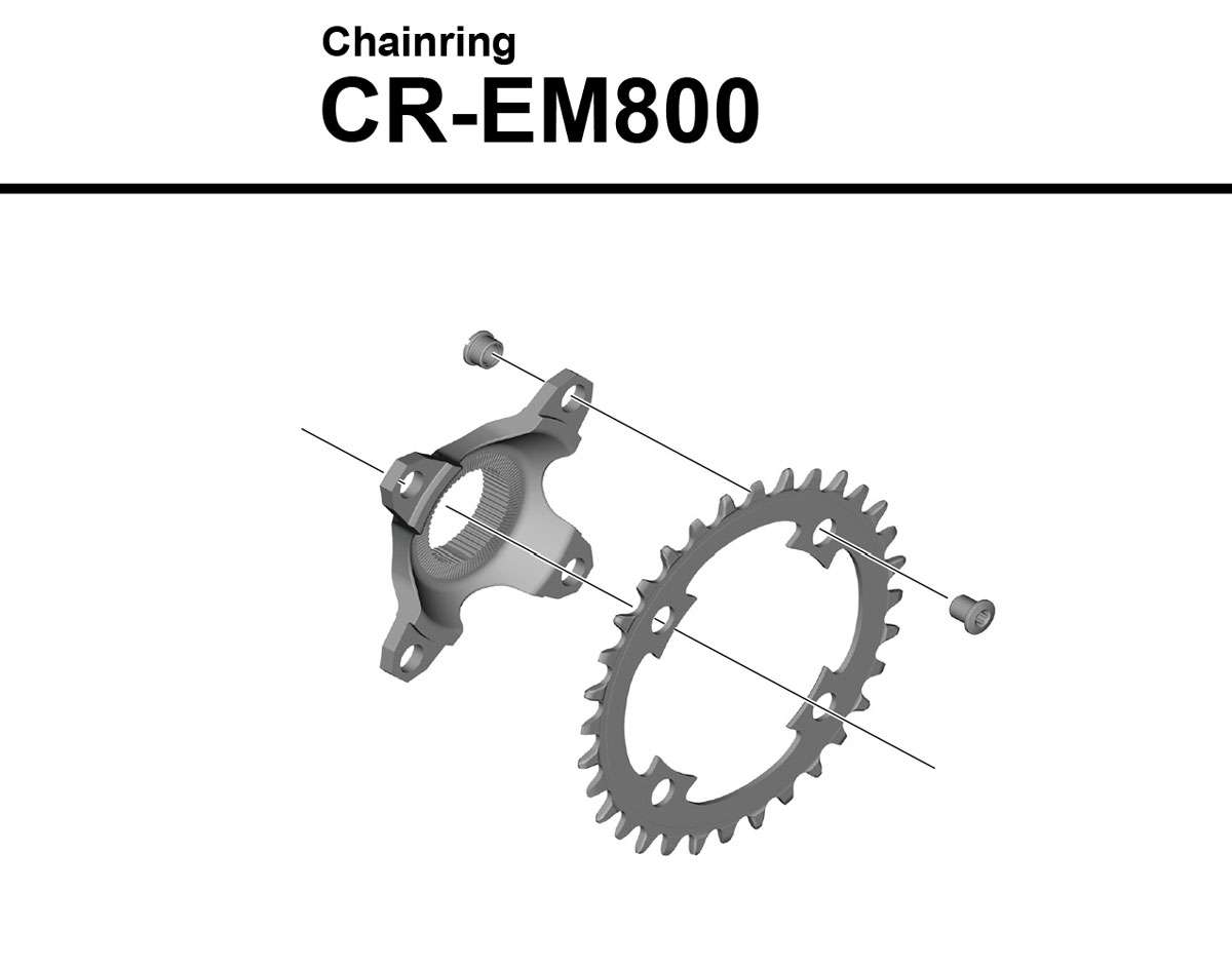 Plateau Shimano étapes cr-em800