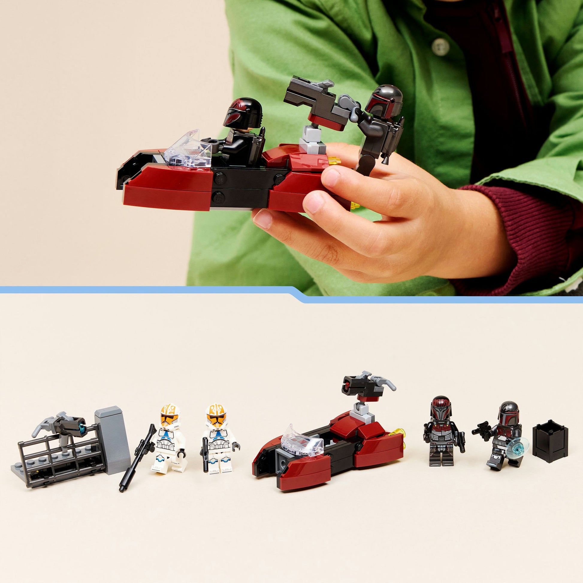 Lego Star Wars TM 75449 Pack de bataille du siège de Mandalore | 2 pièces