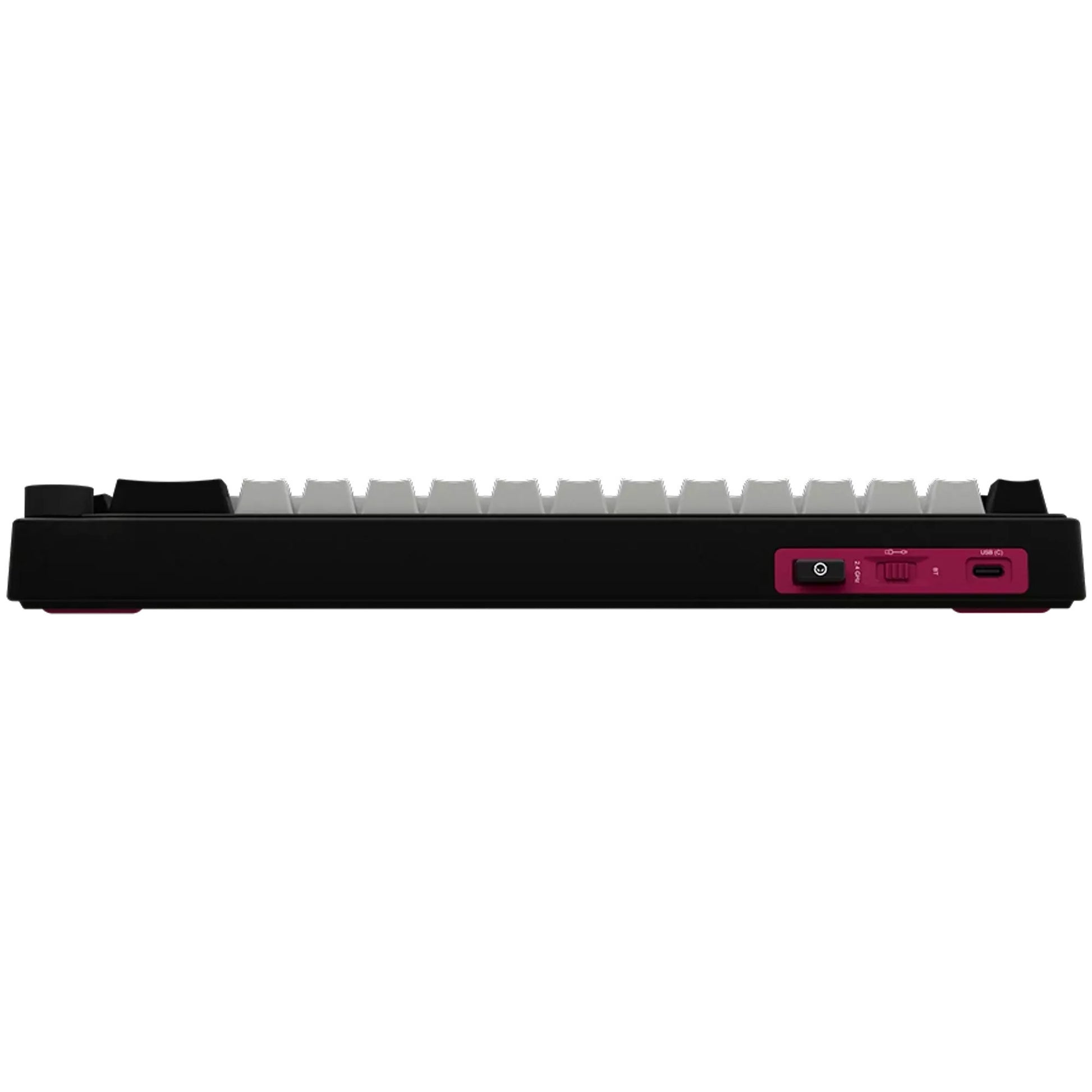 Lorgar kbp70mw, clavier de jeu (noir, disposition américaine, violet toxique logar, 65%, rvb, remplaçable à chaud, pbt double-shot, bluetooth 2.4ghz usb)