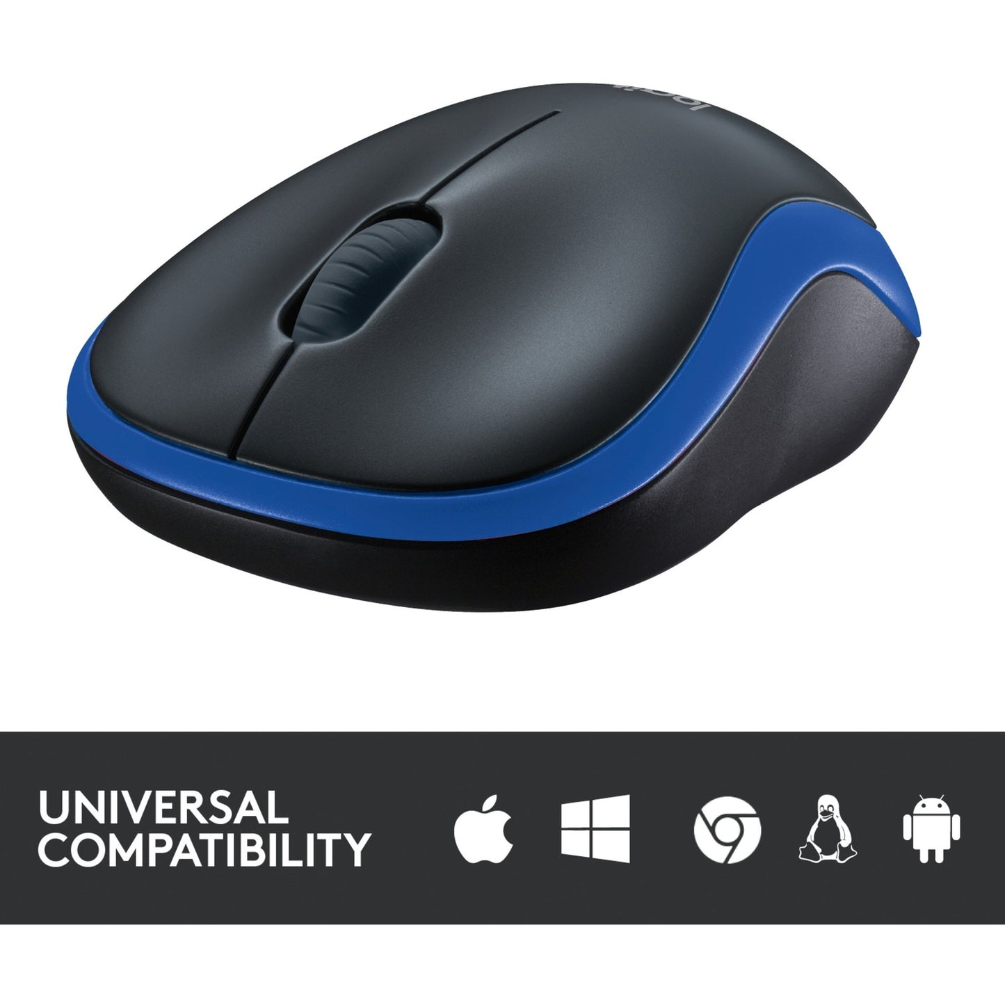 Souris sans fil Logitech m185 (bleue, vente au détail)