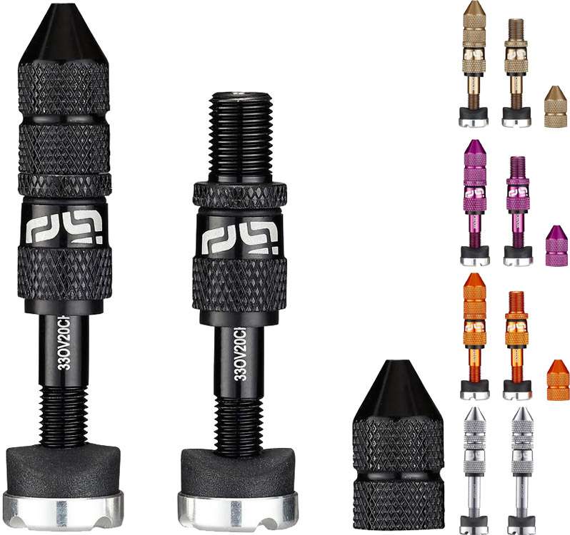 E*treize valves Schrader tubeless à remplissage rapide 23-31 mm