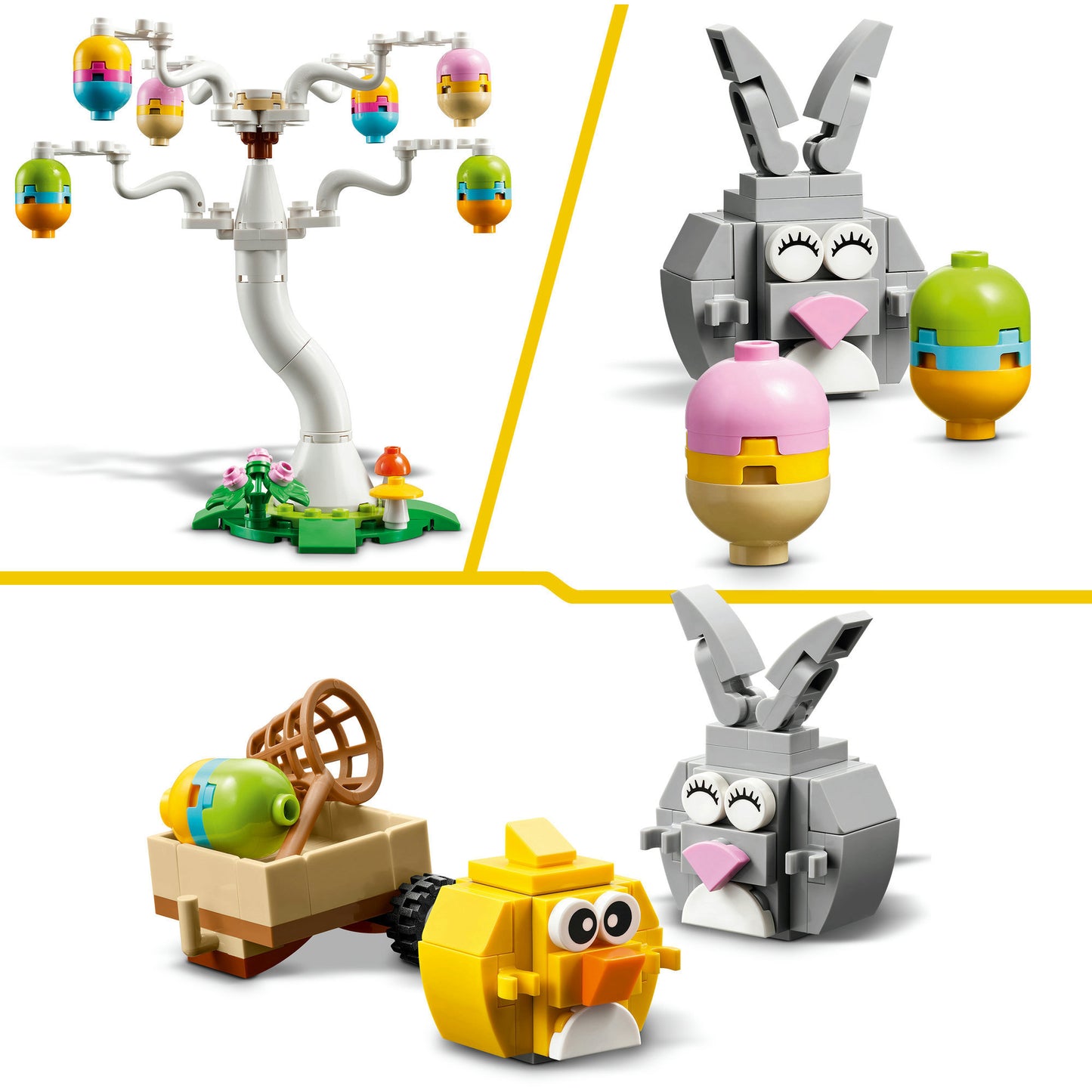 Lego classic 40808 chasse aux œufs avec lapin et poussin