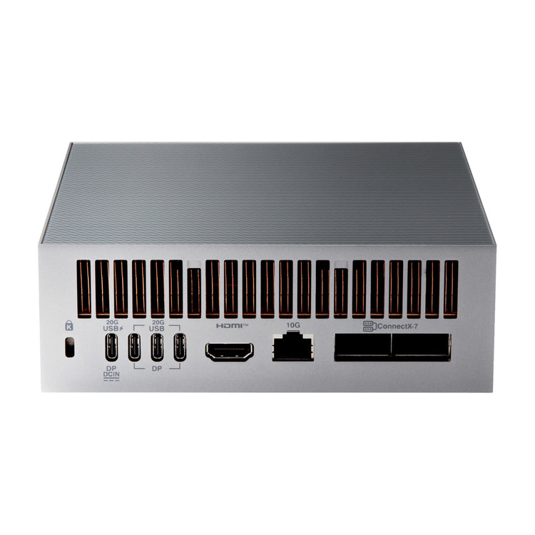 Asus Ascent GX10 Arm V9.2-A 128 1 Mini PC (Gris foncé | NVIDIA GB10 Grace Blackwell | DGX Spark | NVLINK-C2C | 128 Go | SSD 1 To)