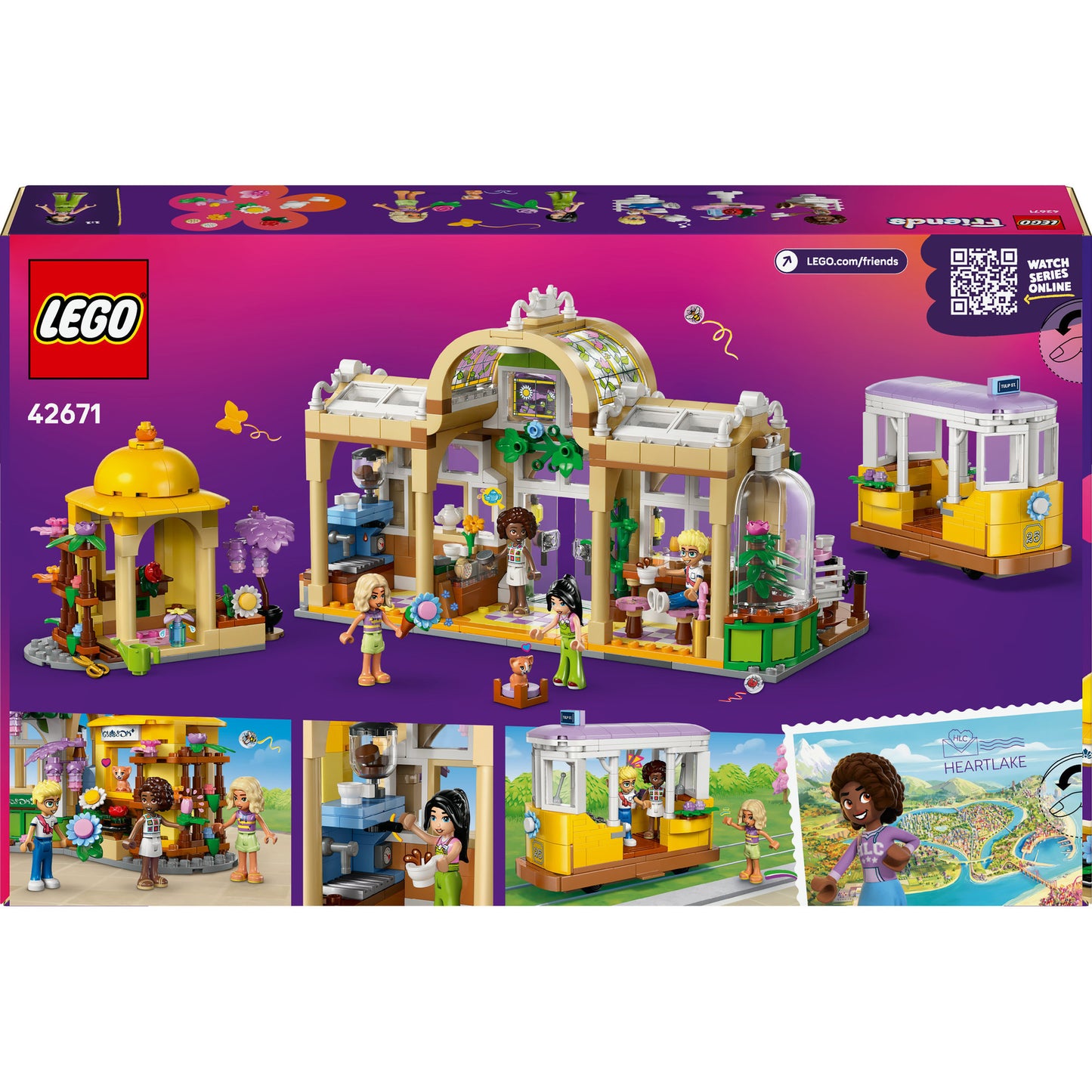LEGO 42671 Amis Plantcafé et Bloemenwinkel