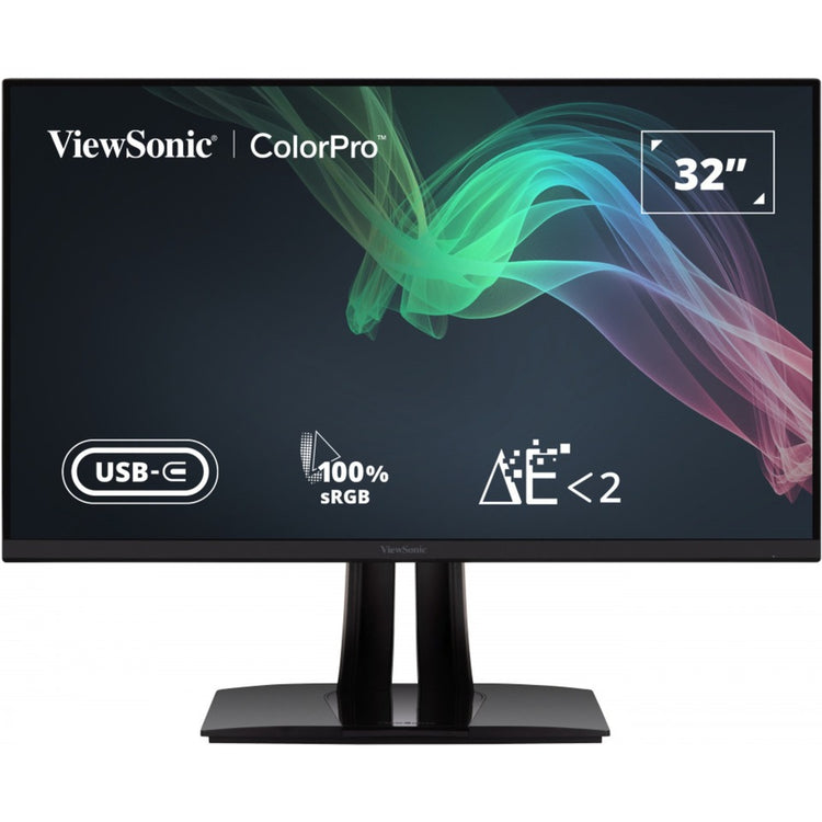 Moniteur Viewsonic VP3256-4k 31,5 (noir (mat), 2x HDMI, 1x port d'affichage, USB-A, USB-B, USB-C)