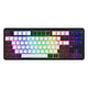 Hator Rockfall 3 TKL clavier de jeu sans fil (noir, disposition américaine, RVB, touches PBT, échange à chaud, Bluetooth USB-C 2,4 GHz)
