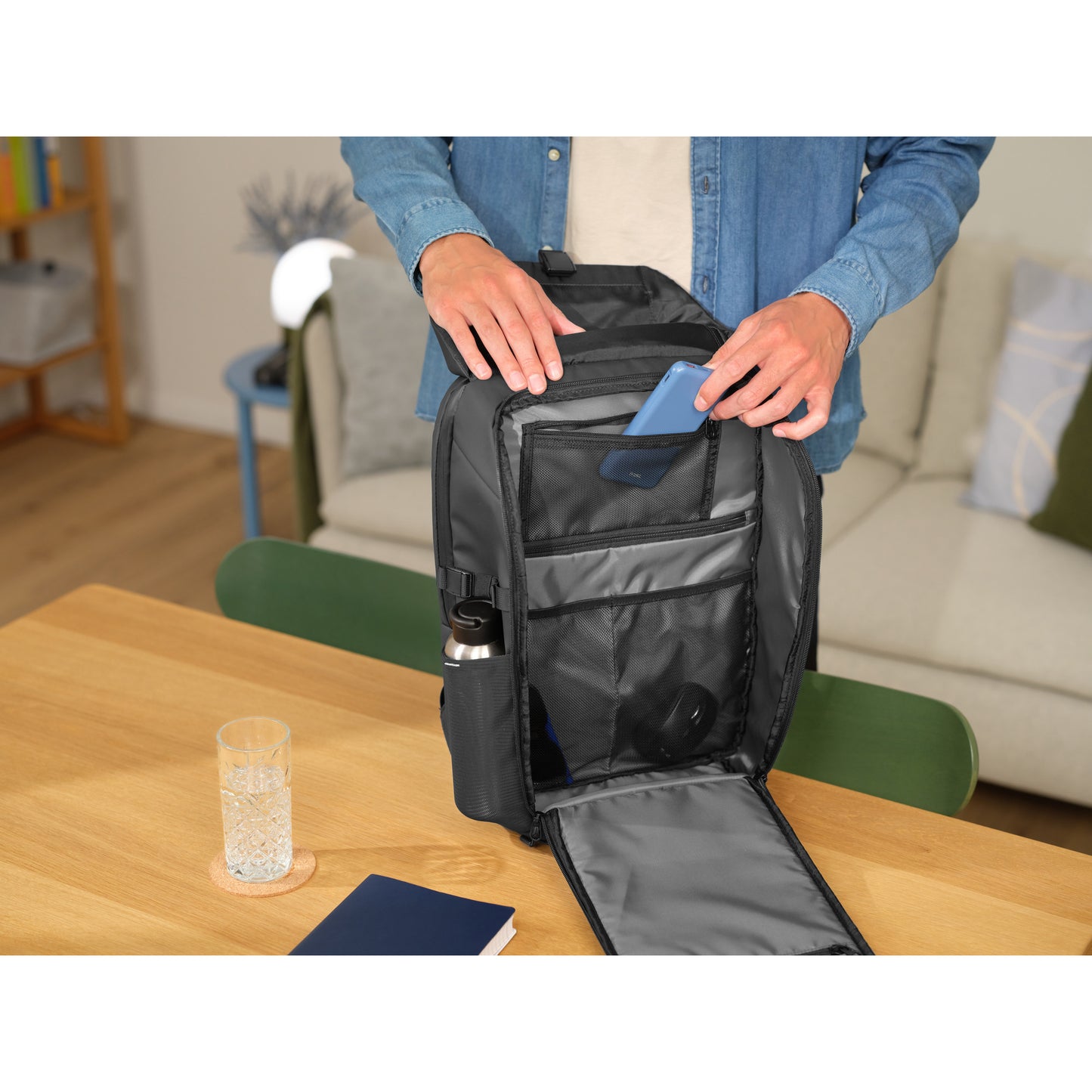 Sac à dos de voyage en jersey Trust (noir)