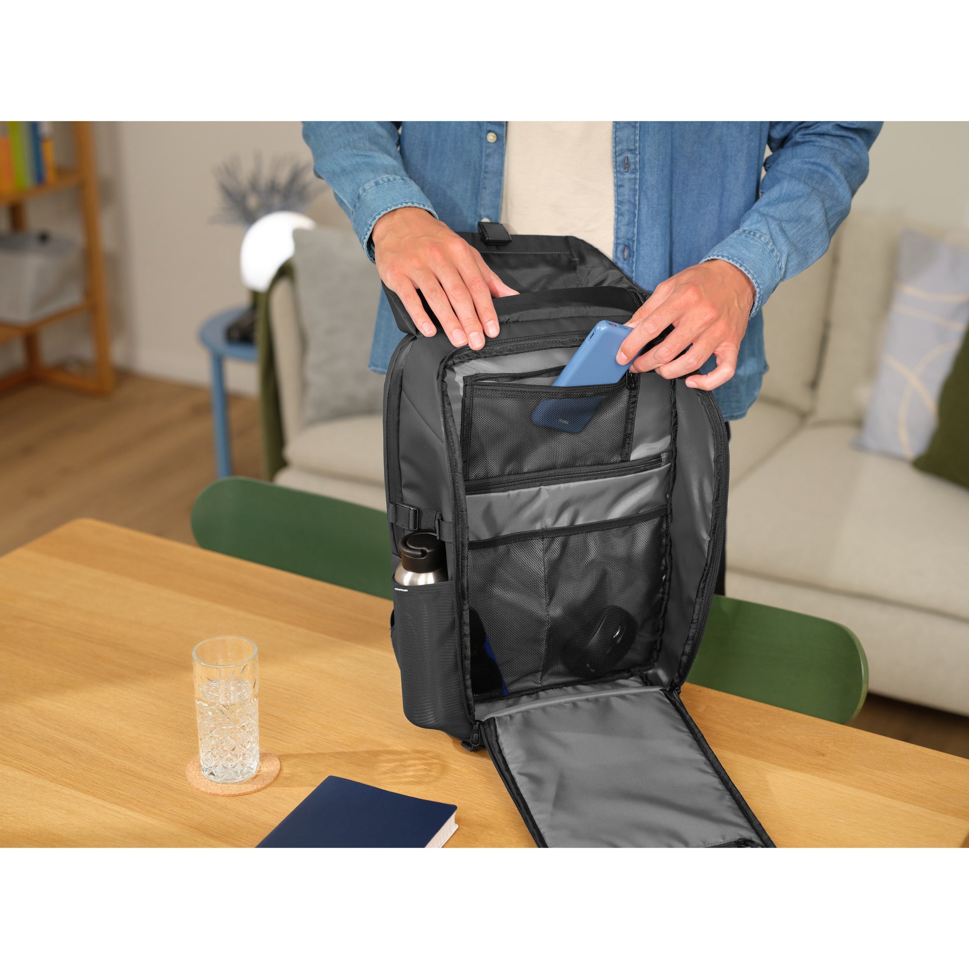 Sac à dos de voyage en jersey Trust (noir)