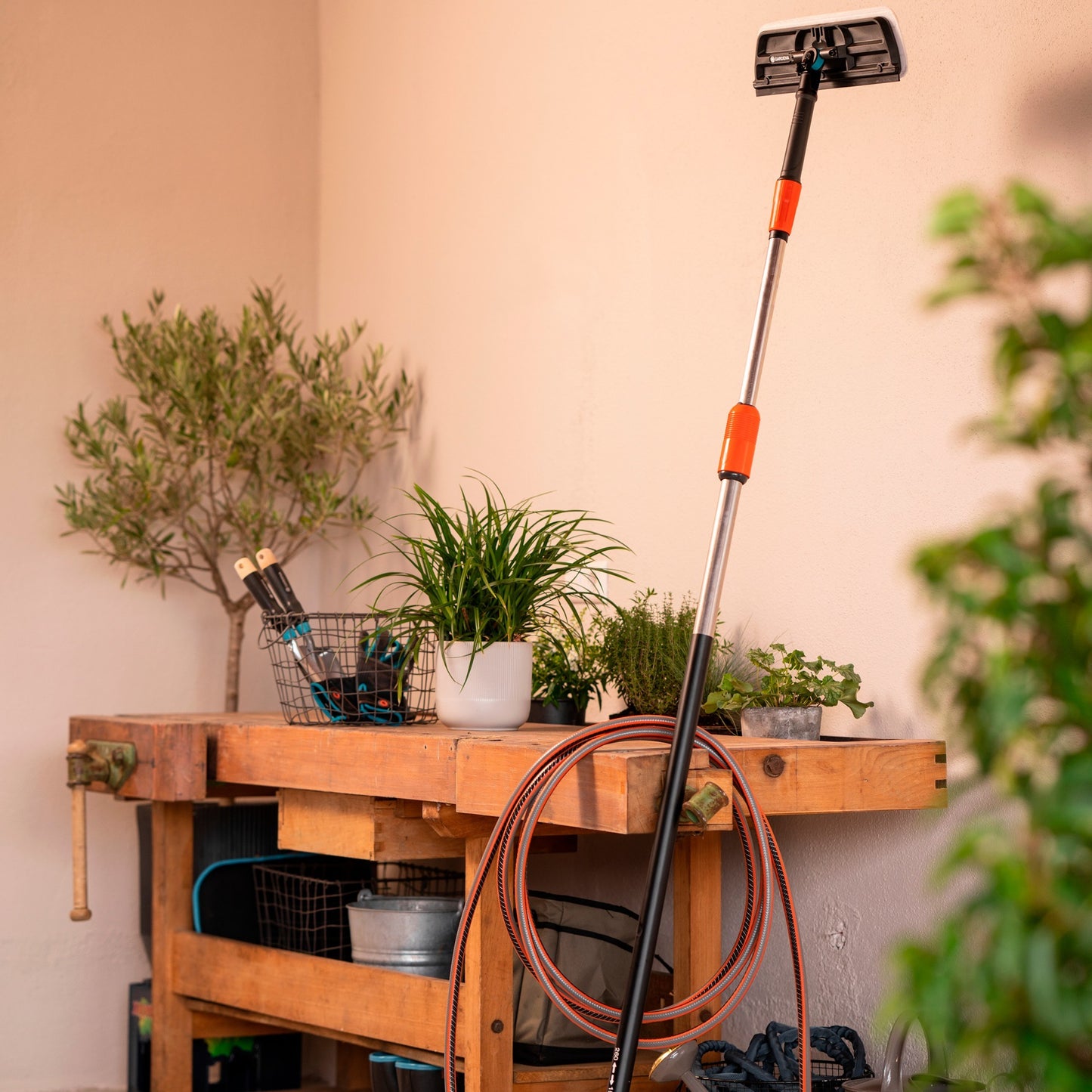 Gardena Cleansystem Telescopic Steel M XL, pour Verde