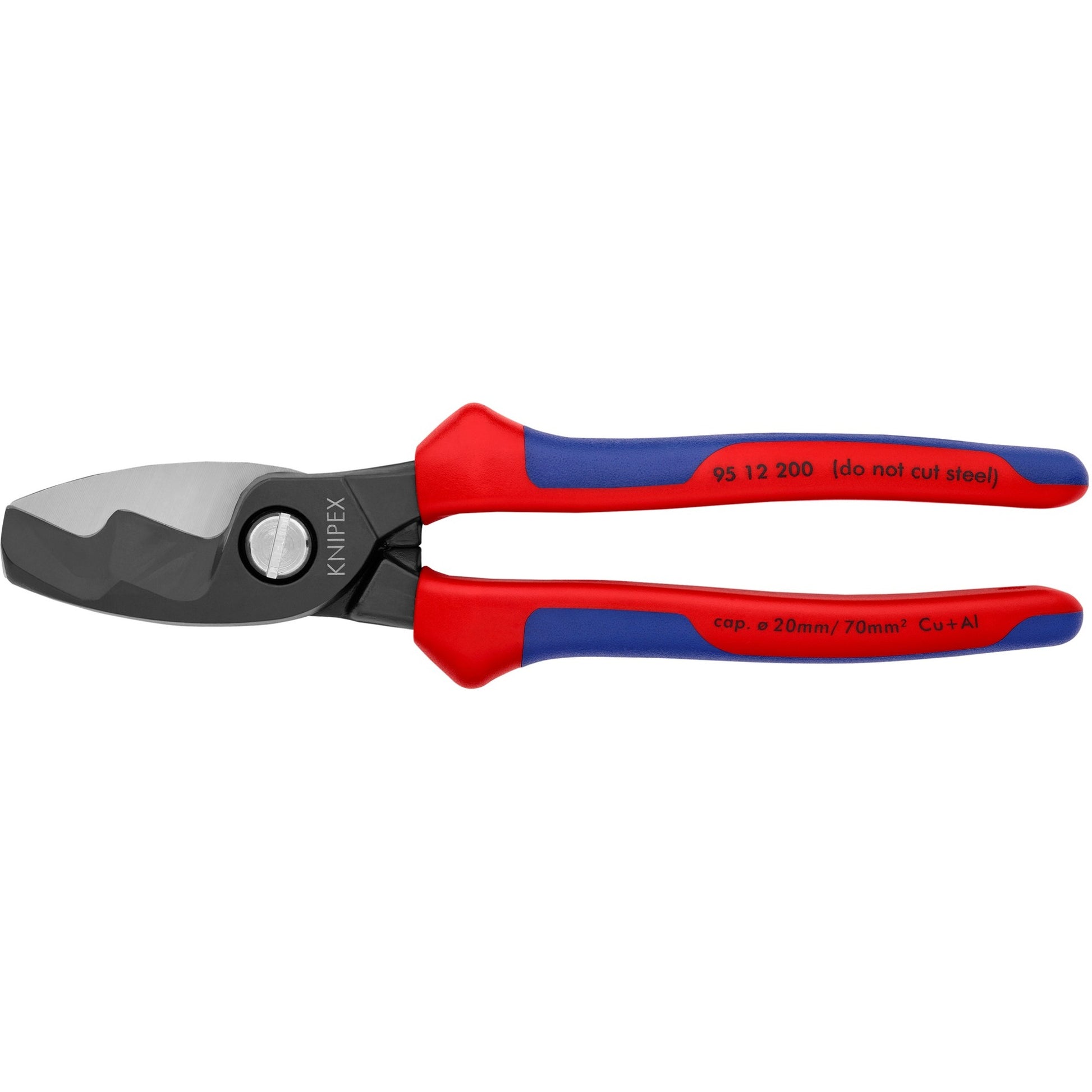 Ciseaux de câble Knipex avec bords de coupe double 9512200