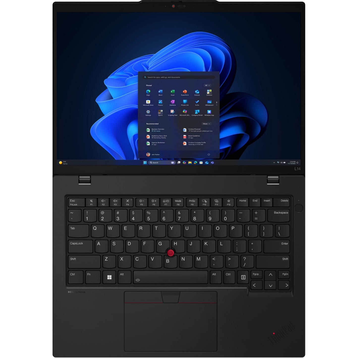 Ordinateur portable Lenovo thinkpad l14 gen 6 (21s6002dmh) 14 (noir | core ultra 7 255u | carte graphique intel® | 16 Go | SSD 512 Go)