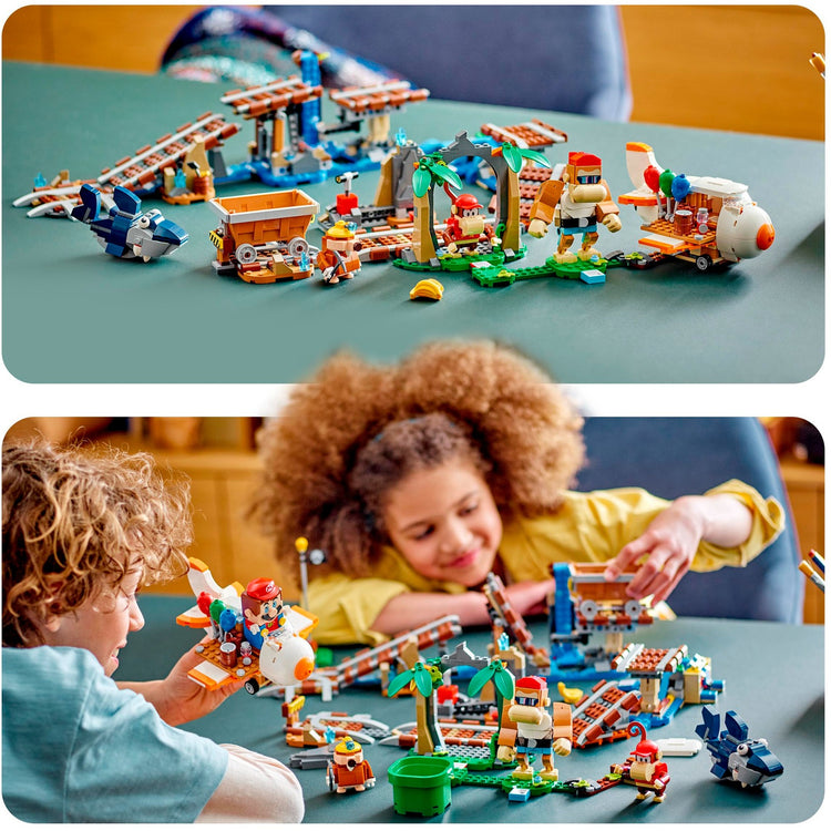 Ensemble d'extension Lego Super Mario : jouet de construction en chariot de mine de Diddy Kong (71425)
