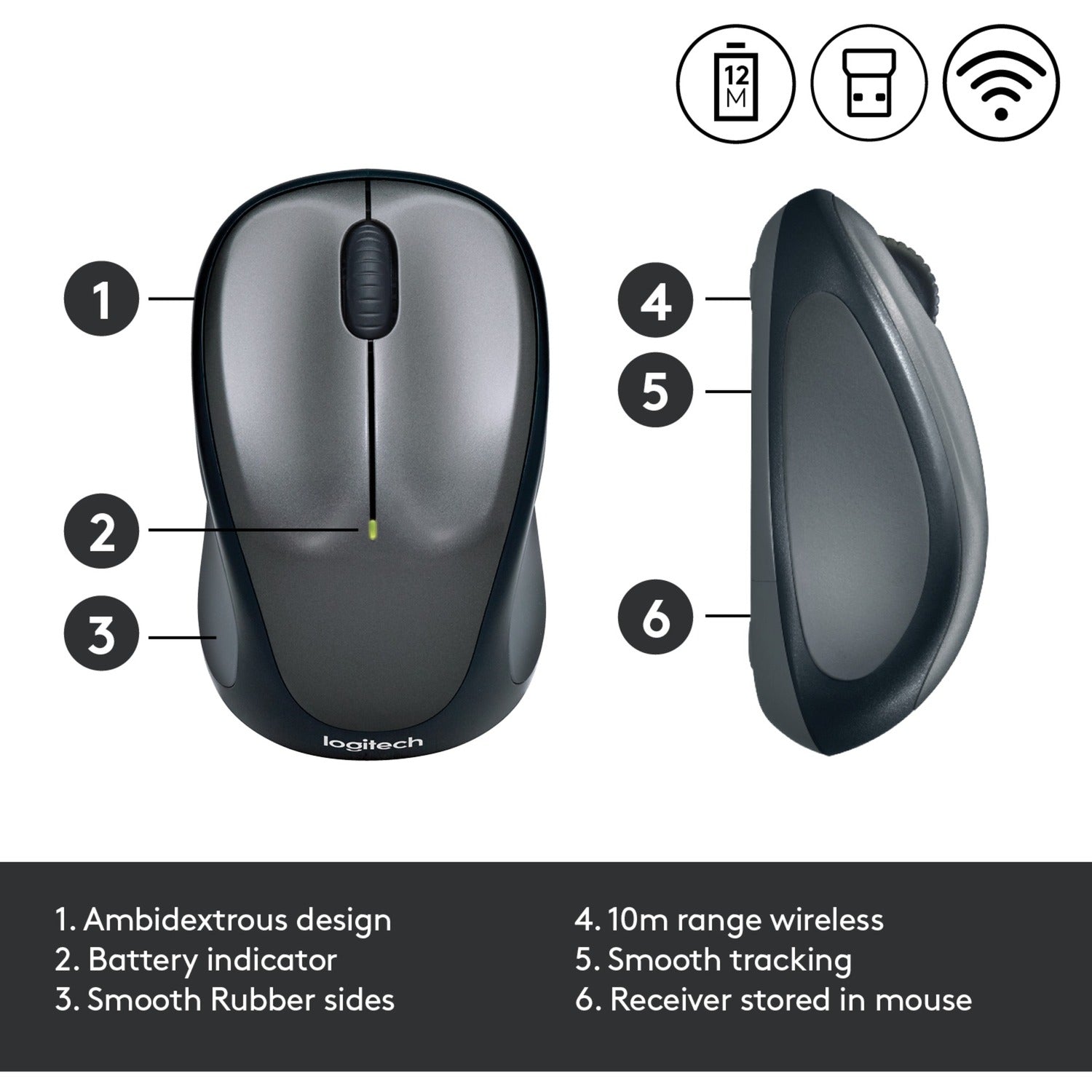 Souris sans fil Logitech M235