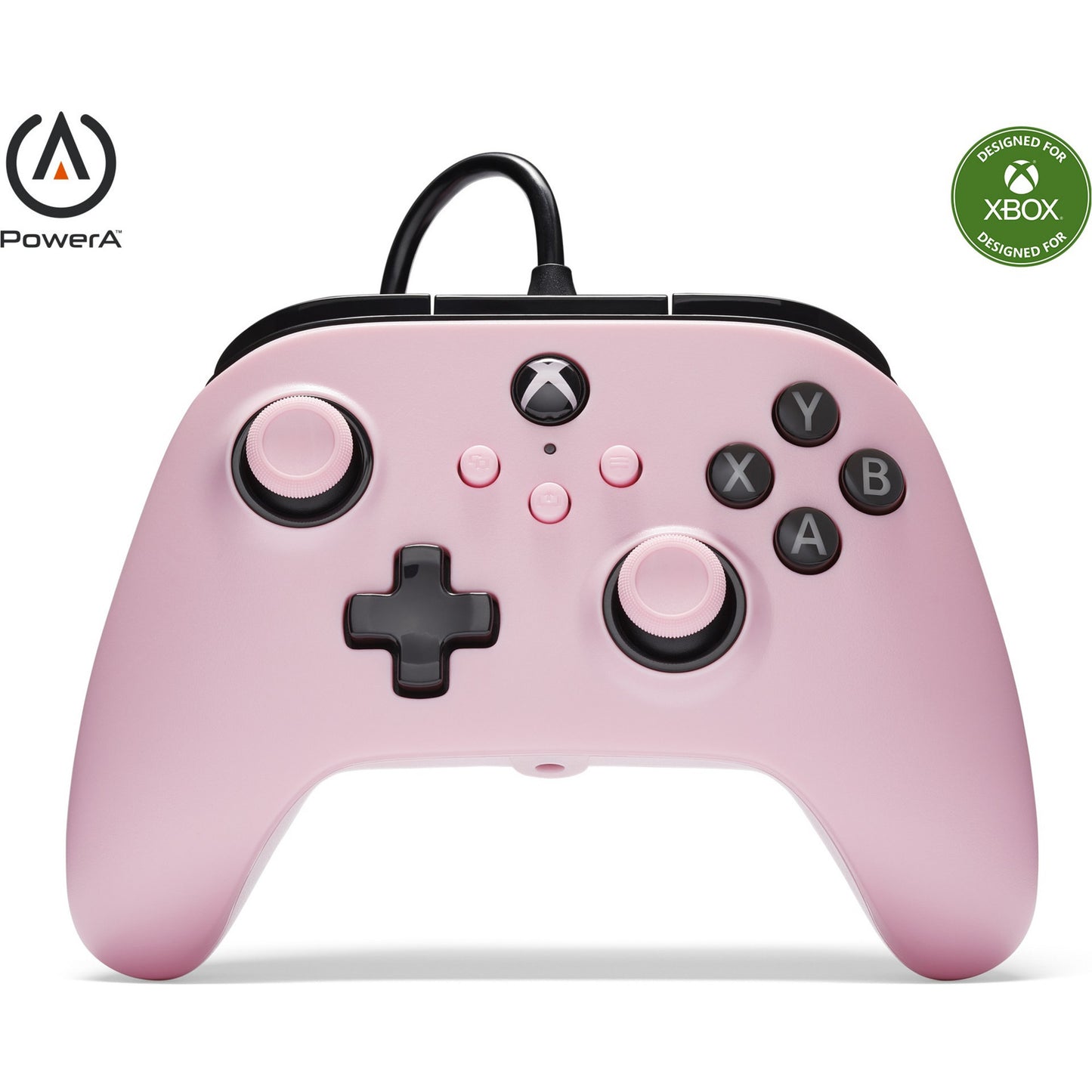 Manette filaire Powera pour Xbox Series X|s (rose, Xbox Series X|s, Xbox One, PC)