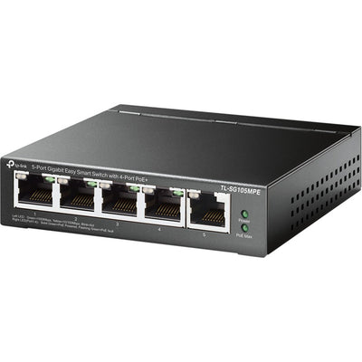 Tp-Link TL-SG105MPE Switch intelligent Gigabit Easy 5 ports avec 4 ports PoE+ (120 W PoE avec 30 W par port)