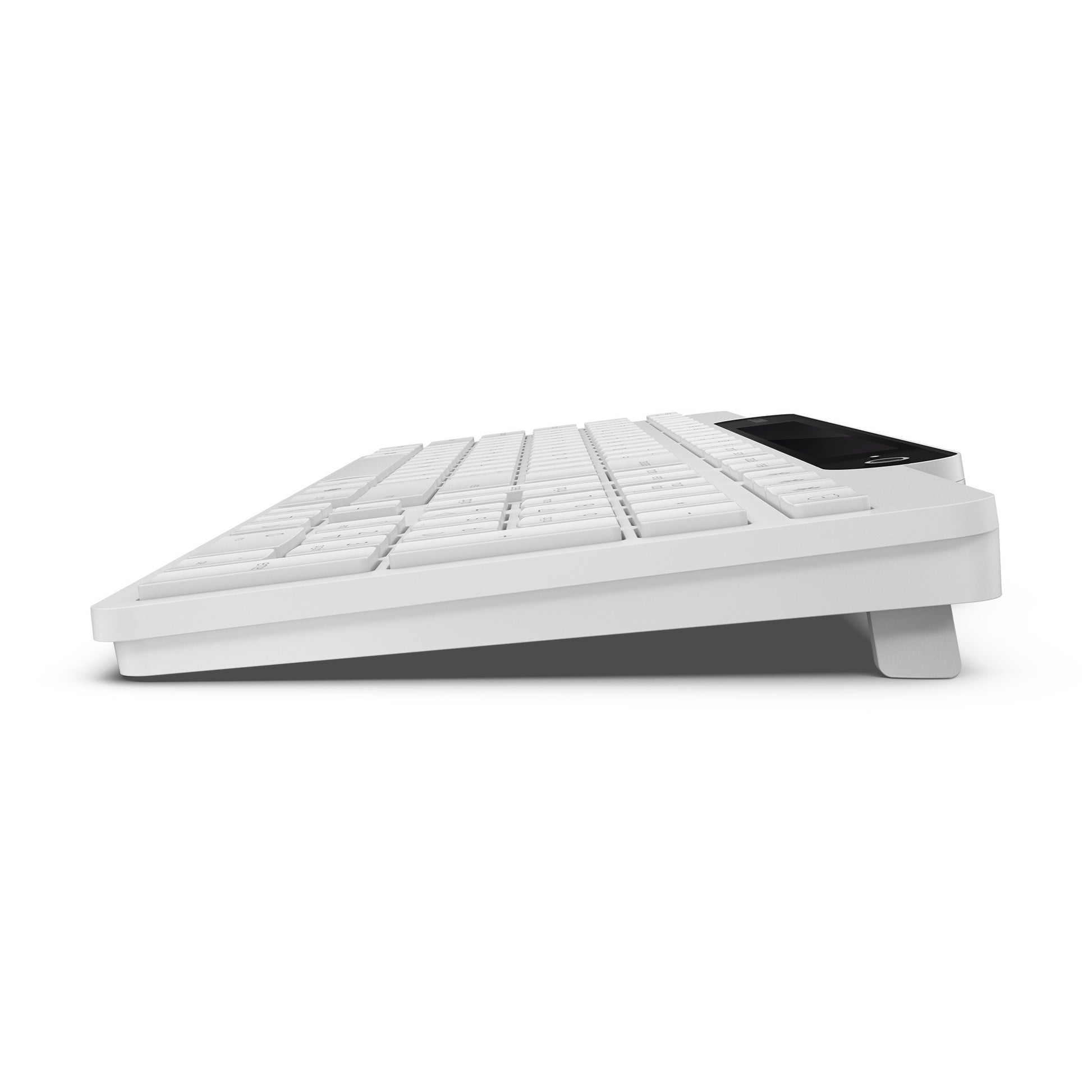 Clavier Bluetooth auto-rechargeable Lenovo 800 (blanc, disposition américaine (QWERTY), piston, 100 %, interrupteur à piston, Bluetooth 5.1, USB-C)