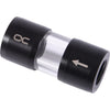 Alphacool eiszapfen filtre en ligne en acétal acrylique g1 4 filetage intérieur (noir transparent)