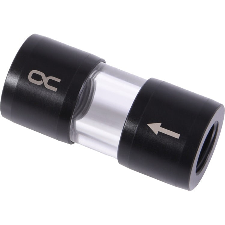 Alphacool eiszapfen filtre en ligne en acétal acrylique g1 4 filetage intérieur (noir transparent)